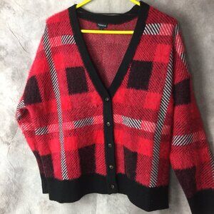 Torrid Luxe Cozy Eyelash Drop Shoulder Cropped Cardigan Size 1 Soft and Fuzzy